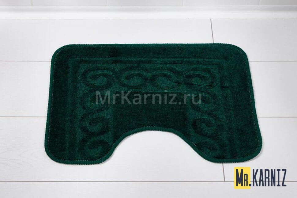Коврик в туалет ТН темно-зеленый Коврик в туалет ТН темно-зеленый