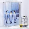 Штора для ванной Пингвины фото 1