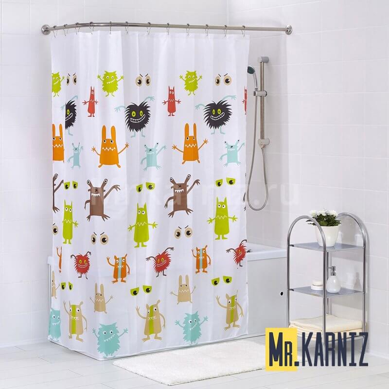 Штора для ванной Mad wood