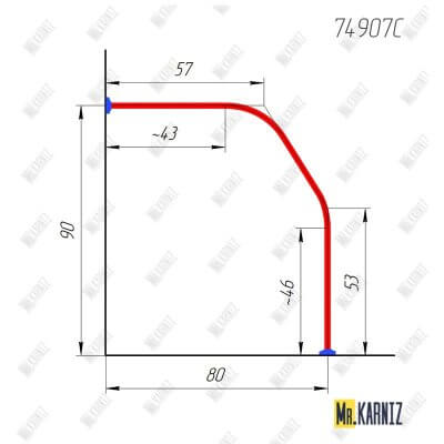 74907C Карниз по чертежу
