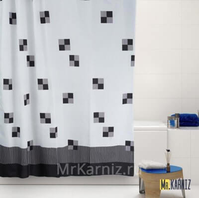 Штора для ванной Cafe noir черная